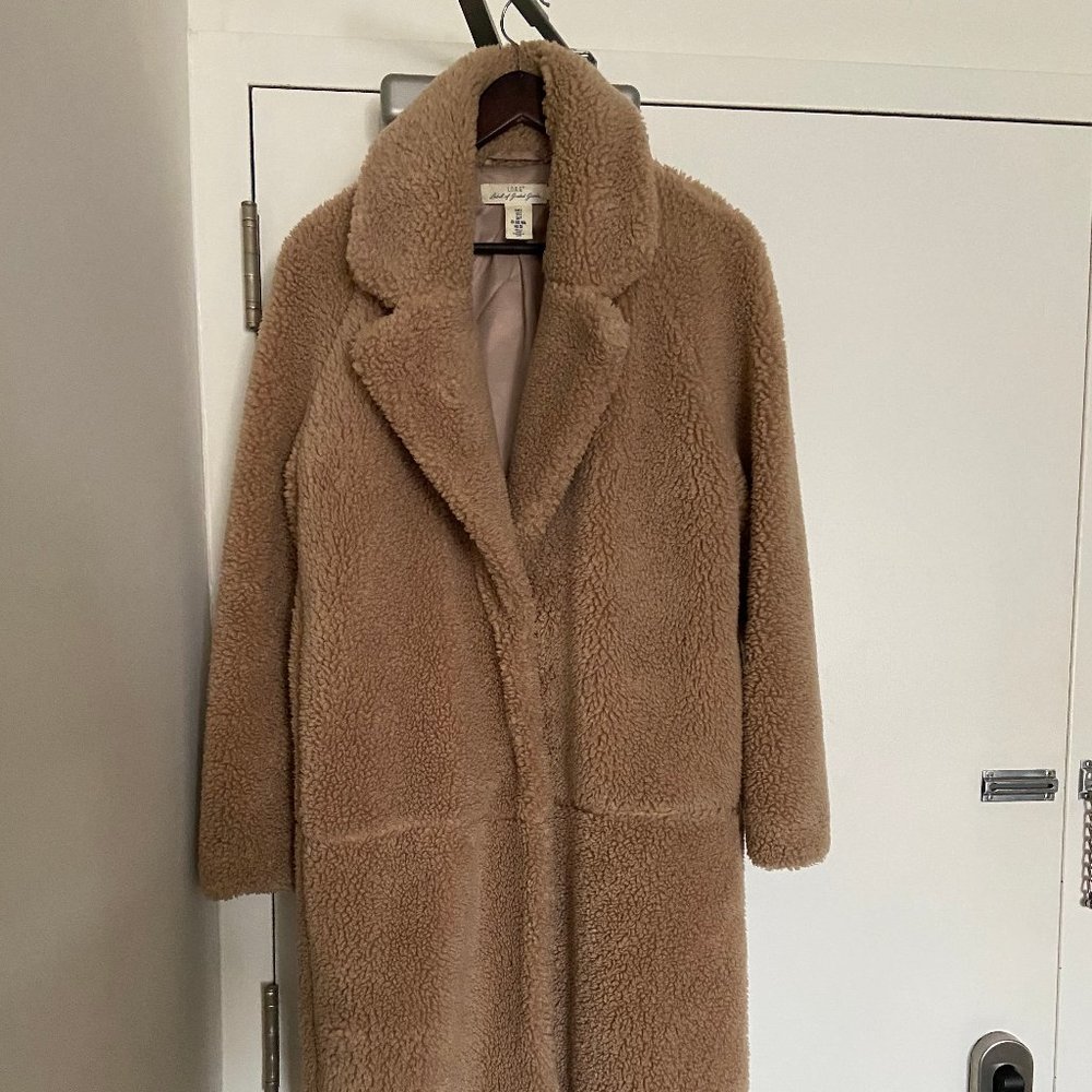 H&M LONG PILE TEDDY COAT